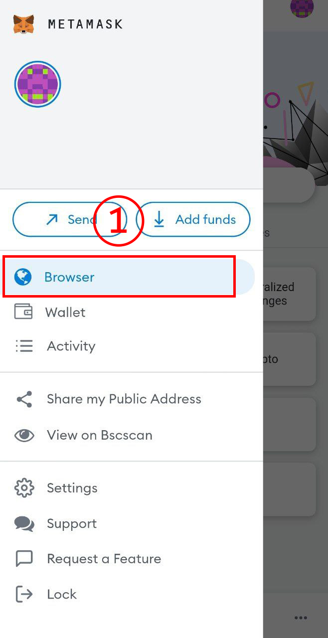 connect to wallet image step 1